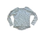 Lululemon Get Set L/S Top Womens M Tiger Space Dye Black & White Open Back Photo 2