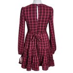 B Darlin Burgundy Tiered Ruffle Mini Party Dress NWT Size 1 Wedding Guest Dress Photo 1