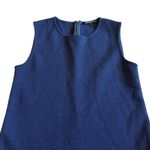 Theory Sleeveless Navy Wool Blend Fit N Flare Dress Skater Mini Size 0 Women's Photo 1