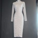 Pretty Little Thing  White Long Sleeve Bodycon Midi Dress Womens Small 4 Photo 5