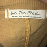 We The Free  mustard colored crop oversized top with embroidered flowers Photo 3