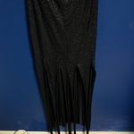 Black Halter Sparkle Dress Size L Photo 3