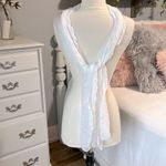 White Semi Sheer Fashion Scarf Hair Tie Wrap Photo 4