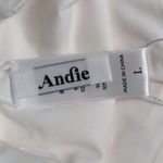 ANDIE Asbury Ribbed One Piece Coco High Neck Low Back Adjustable L New Photo 5