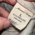 American Vintage  100% Cotton Grey Cardigan Jacket Double Layer GUC Size‎ L Photo 5