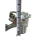 Dune London  Silver Jeweled Heels Sandals Size 38 / US 7 Photo 4