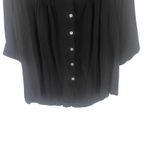 Love Tree  Women's Size Large Light Weight‎ Sheer Button Up Blouse Photo 2
