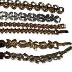 6 Tennis Bracelets Gold Photo 1