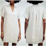 Madewell  $128 V-Neck Mini Dress 100% Linen in Natural Size XS NQ627 Photo 1