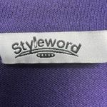 Styleword Tunic Sweater Dress Womens Medium Bohemian Loungewear Relaxed Pullover Purple Photo 1