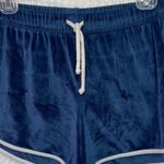 Armadio Women's Soft Velvet Shorts Size Medium Royal Blue Beach Workout. Photo 1