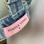 Nichole Lynel Influencer Blue Denim Bralette Medium Festival Rave Photo 5