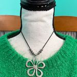 Bluivy Emerald Green cable Knit Sweater Size M Photo 1