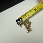 Letter / Initial T With Cherub Angel Brooch Pin Gold Tone Small Photo 8