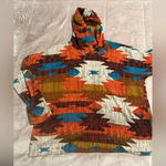 Now N Forever Hoodie Size Large Southwest Pullover Orange Blue Photo 4