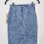 Judy Blue  Acid Wash Denim Pencil Skirt Size Small NWT Photo 3