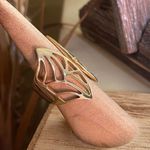 Stainless Steel IP Gold(Ion Plating) Open Design Ring Size 6 Gold Photo 2