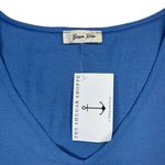 Beeson River Maxi Dress NWT Women's Large Lagenlook Ruffle Drop Waist Blue Photo 4