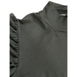 Bobi Shirred Sleeve Turtleneck Top in Black Small New Womens Long Sleeve Tee Photo 5