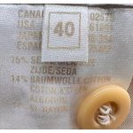 Vintage Escada Pencil Skirt Womens US 10 Cream Micro Dot Silk Blend Quiet Luxury Black Photo 9