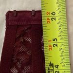 PINK - Victoria's Secret  Maroon Lace Push-up Bra Size Small Padded Underwire Photo 4