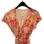 Free People  | Freddy Tie Floral Mini Dress in Fruit Punch V Neck Size Medium NWT Photo 10