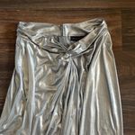 Donna Karan X REVOLVE Knotted Skirt in Silver Photo 2