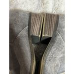 Lucky Brand Gray Ankle Boots Suede Leather Size 7M Back Zip Low Heel Boho City Photo 8