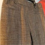 Carlisle  Wool Blend Pants Women Size 6 Brown Straight Leg Trouser Tweed Lined Photo 1