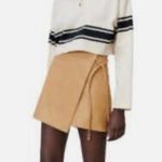 Hesperus High waist faux leather wrap skort size M Photo 4