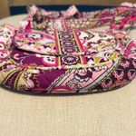 Vera Bradley  Pink and Purple Floral Cotton Crossbody Bag Photo 11