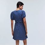 Madewell NWOT Puff-Sleeve Ruffle Mini Dress in Polka Dot Photo 3