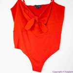 Eloquii NEW‎  red Tie Front Bustier Bodysuit, 18 Photo 4