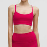 Lululemon Flow Y Bra Nulu *Light Support, A-C Cups Pink Dragonfruit Size 10 Photo 0