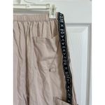 Savage X Fenty Beige Cargo Pants Size S Elastic Waist Logo Tape Casual Lounge Photo 8