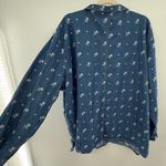Denim & Co Embroidered Denim Shirt Jacket Floral 100% Cotton 3X Plus Blue Photo 5