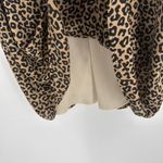 Dear Apple‎ Leopard Print Dress V Neck Short Sleeve Casual Tan Brown Size Large Photo 4