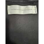 VICTORIA BECKHAM Grey Mix Jacquard Wrap Front Fitted Dress in UK 8/US 4 Photo 3