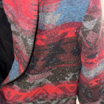 Coldwater Creek Blazer Size L Red Blue Patterned Photo 2