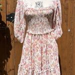 Supernatural by Secret Mission Floral Mini Dress Size S Small Boho Dress Ruffles Multiple Photo 1