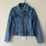 Hudson Jeans Denim Trucker Jacket S/M Color Blue Photo 2