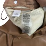 Elie Tahari Women’s Vegan Leather Straight Leg Pants Desert Brown BUTTERY SOFT Photo 2