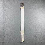 Vintage Y2K Waist Belt Women M/L Elastic Fashion Rhinestone Buckle Statement White Photo 2