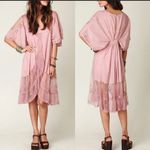 Free People  Cotton Lace Ruffle Duster Top Dress Photo 2