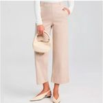 Spanx  Stretch Twill‎ Pull On Cropped Wide Leg Pants Size SMALL Pale Pink 20312R Photo 10