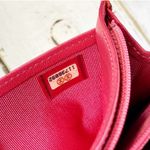 Chanel Pink Croc Stitched Canvas Reissue Wallet Photo 3