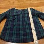 IZOD  women’s plaid 3/4 bell sleeve blouse size small. Photo 5
