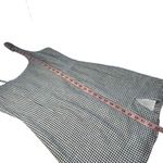 Abercrombie & Fitch Sz S Black White Check Linen Blend Mini Dress w/ Hair Tie Photo 14