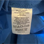 Ann Taylor Factory Womens Pants Size 8 Blue Straight Leg Hook and Eye Close Photo 5