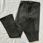 Paige  Womens‎ Lou Lou High Rise Coated Black Pants Sz 27 Flare Leg Inseam 30.5 Photo 0